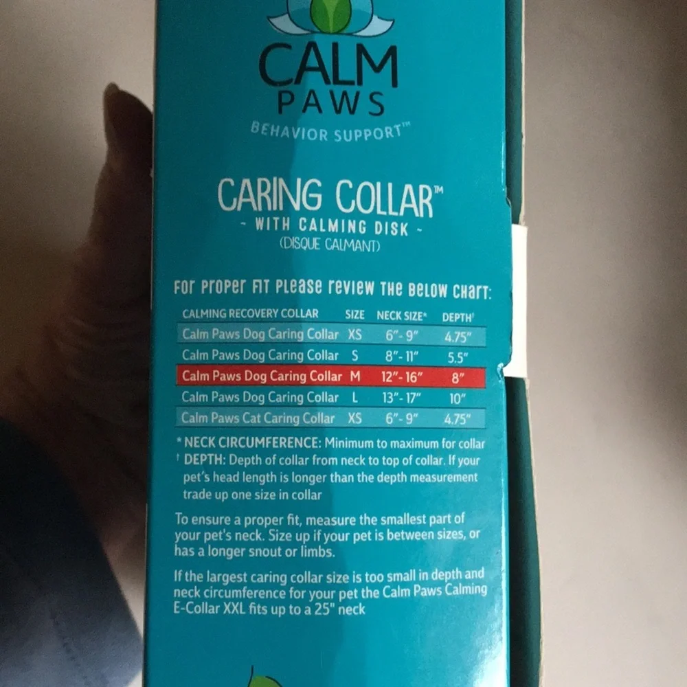 EUC Calm Paws Caring Collar for Dogs